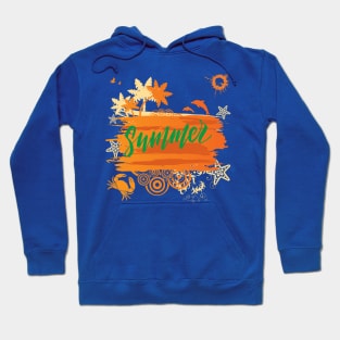 Hawaii sunset Beach Siesta Aloha Hoodie